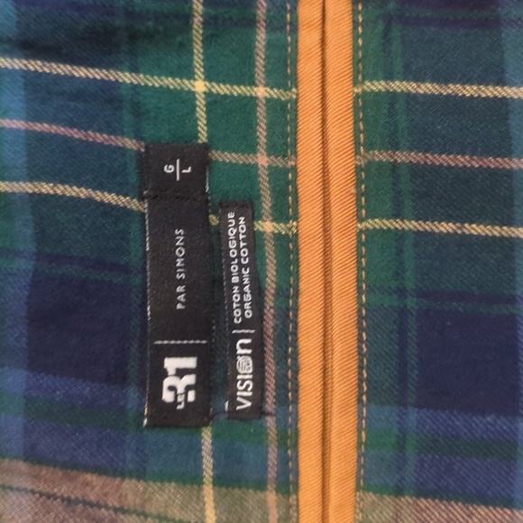 Par Simons le31 vision organic cotton, large vest and dress shirt xl - Picture 10 of 16